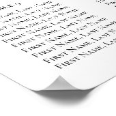 Romantisch Roze Hibiscus Trouwstoel Grafiek Poster (Hoek)