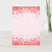 Romantisch Roze Jubileum met Harten & Dans Kaart (Achterkant)