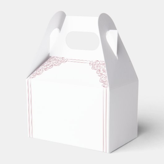 Romantisch Roze Lijst Bevordert Huwelijk Bedankdoosjes (Achterkant)