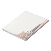 Romantisch Roze Parijs Thema Notitieblok (Gedraaid)