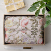 Romantisch roze roos bloempatroon tissuepapier (Geschenk)