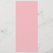 Romantisch Roze Roos Menu (Achterkant)