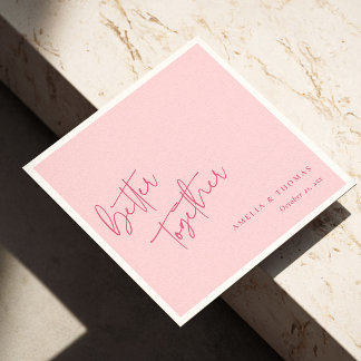 Romantisch Roze: samen beter gepersonaliseerd Servet