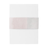 romantisch roze, wit en kaneel roos bruiloft uitnodigingen wikkel (Achterkant Voorbeeld)