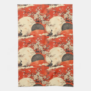 Romantisch Sakura Kimono Koppelpatroon (1) Theedoek