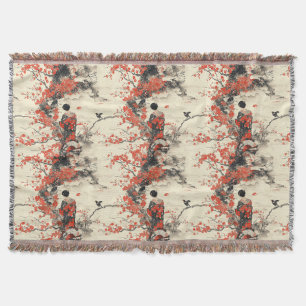 Romantisch Sakura Kimono Koppelpatroon (2) Deken