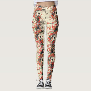 Romantisch Sakura Kimono Koppelpatroon (2) Leggings