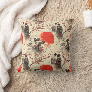 Romantisch Sakura Kimono Koppelpatroon (3) Kussen