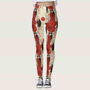 Romantisch Sakura Kimono Koppelpatroon (4) Leggings