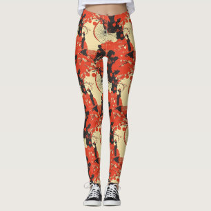 Romantisch Sakura Kimono Koppelpatroon (5) Leggings