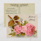 Romantisch Save the Date Briefkaarten (Voorkant / Achterkant)