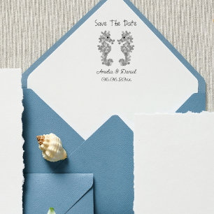 Romantisch save the date zeepaardje 	rubberstempel