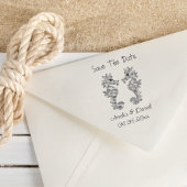 Romantisch save the date zeepaardje 	rubberstempel