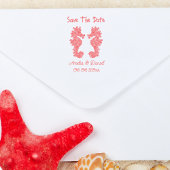 Romantisch save the date zeepaardje 	rubberstempel