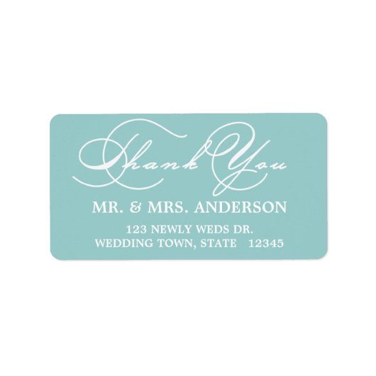 ROMANTISCH SCRIPT | BEDANKT DOOR HET LABEL VAN HET (Voorkant)