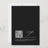 Romantisch Script Kalligrafie Eenvoudige & Chic br Kaart (Achterkant)