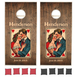 Romantisch  spelen Kaart bruiloft monogram