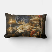 Romantisch Sprookjesbos Eenhoorn Met Vleugels Kussen (Voorkant)