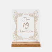  romantisch steampunk sprookje tafelnummer acryl bord (Voorkant)