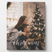 Romantisch Stedelijk Paar Custom Vakantiefoto Fotoplaat (Voorkant)