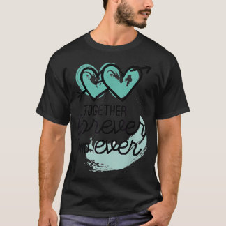 Romantisch stel samen voor altijd Valentijnsdag Pa T-shirt