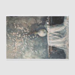 Romantisch stilleven Moody Bloemen Weefselpapier Tissuepapier