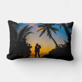 Romantisch Sunset Silhouette Lumbar Pillow Design Kussen