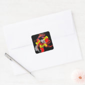Romantisch Tattoo Vierkante Sticker (Envelop)