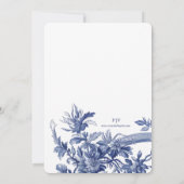 Romantisch Toile de Jouy en met Tortelduifjes Kaart (Achterkant)