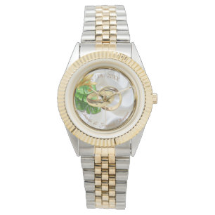 Romantisch Tropisch huwelijkscadeau Horloge
