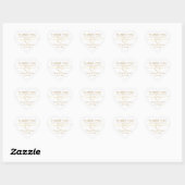 Romantisch trouwcadeau hart sticker (Vel)
