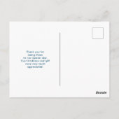 Romantisch turquoise tropisch strandbruiloft bedan briefkaart (Achterkant)