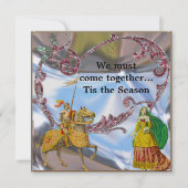 Romantisch Uniek Mooie Kerstuitnodiging Kaart (Voorkant)