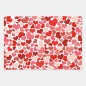 Romantisch Valentijnsdag hartpatroon Inpakpapier Vel (Voorkant 3)