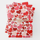 Romantisch Valentijnsdag hartpatroon Inpakpapier Vel (In situ)