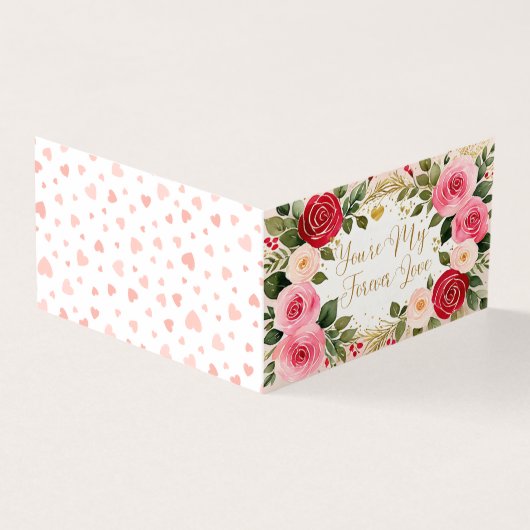 Romantisch Valentijnsdag Wenskaart Kaart (Buitenkant)