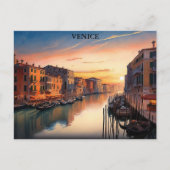 Romantisch Venetië Italië Sunset Uitzicht Briefkaart (Voorkant)