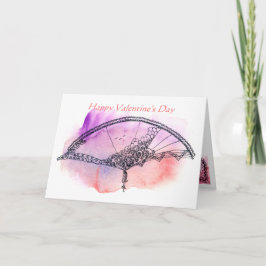 Romantisch versierde Valentijnsdag  Kaart