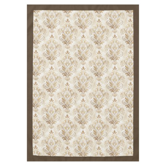 Romantisch Victoriaans Damask Graceful Artistic To Tafelkleed (Voorkant)