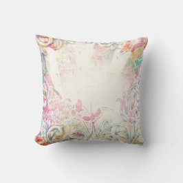 Romantisch Victoriaans met ventilatorgrens Kussen