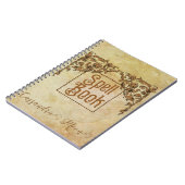 Romantisch, vintage, antiek toverboek notitieboek (Linkerzijde)