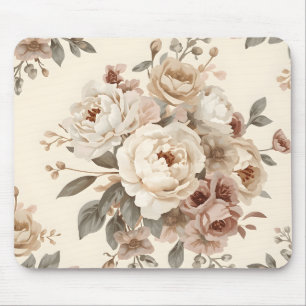 Romantisch Vintage Bloemboeket Patroon Muismat
