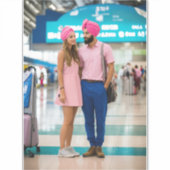 "Romantisch Vliegveld Afscheid: Turbaned Prince en Sticker (Voorkant)