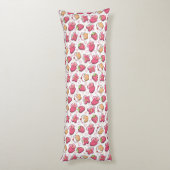 romantisch voedselpatroon lichaamskussen (Achterkant (Verticaal))