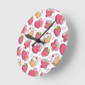 romantisch voedselpatroon ronde klok (Hoek)