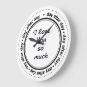 Romantisch voor hem, haar, ik hou van jou grote klok (Hoek)