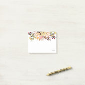 Romantisch, Waterverf, Bloedveer Post-it® Notes (Op bureau)