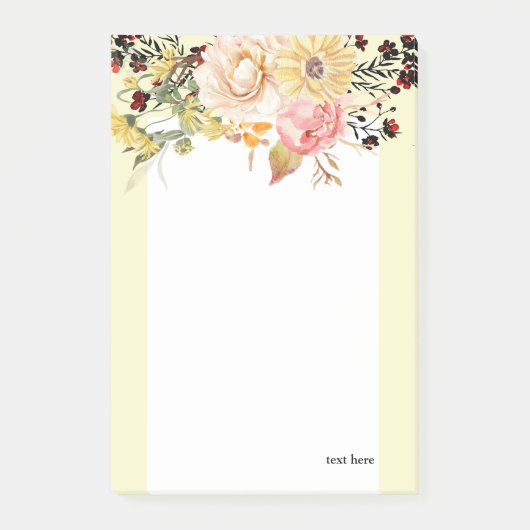 Romantisch, Waterverf, Bloedveer Post-it® Notes (Voorkant)