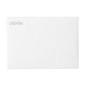 Romantisch Waterverf Boeket | Retouradres (Voorkant)