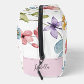 Romantisch waterverfmonogram met wilde bloemen en  toilettasje (Rechts)